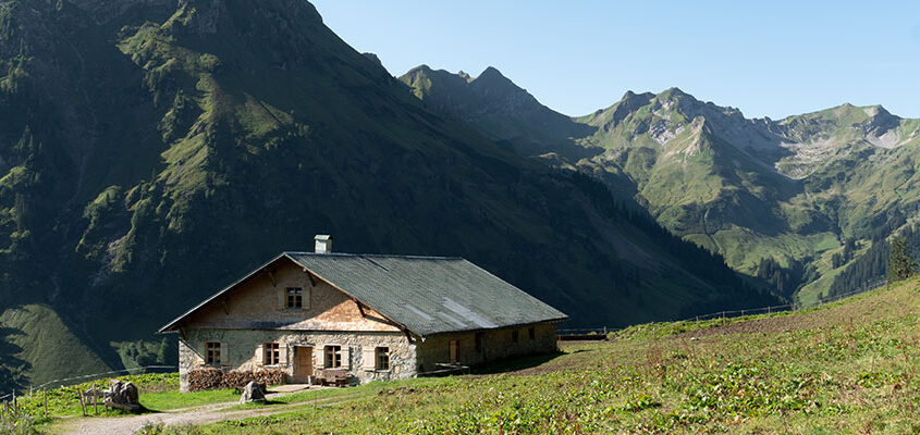 Alm in het Hintersteiner Tal